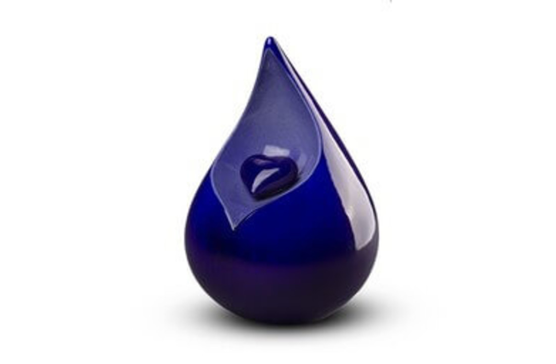 Druppel Urn Blauw