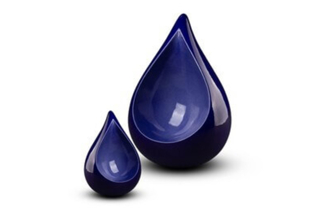 Druppel Urn Blauw