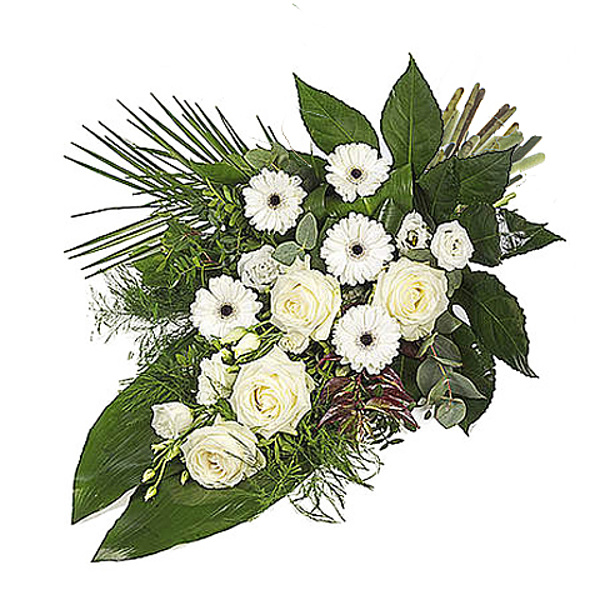 Rouwbloemen in een rouwboeket