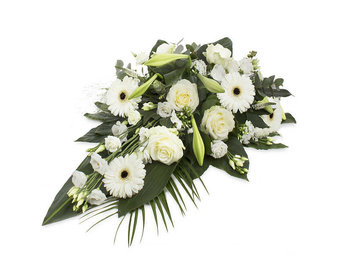 Wit Rouwbloemstuk Luxe