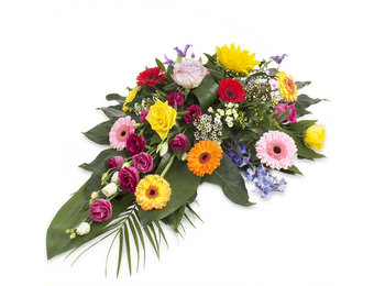 Bont Rouwbloemstuk Luxe