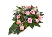 Roze Rouwbloemstuk Luxe