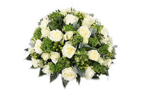 Rouwbiedermeier Witte Rozen