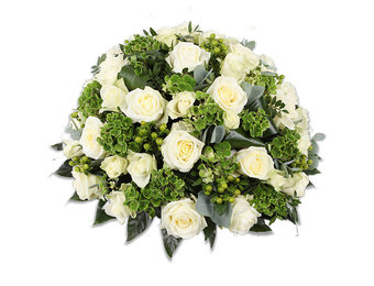 Rouwbiedermeier Witte Rozen