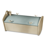 Wieg Grafkistje Blauw 40 cm