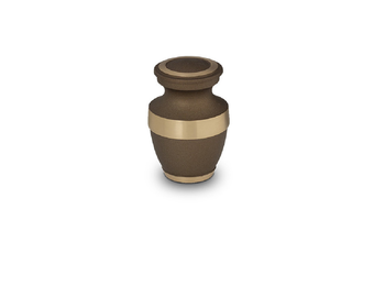 Mini Metaal urn goud bruin