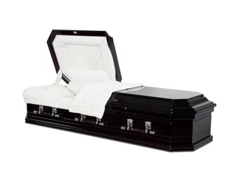 Italiaans Ovaal Zwart Uitvaartkist