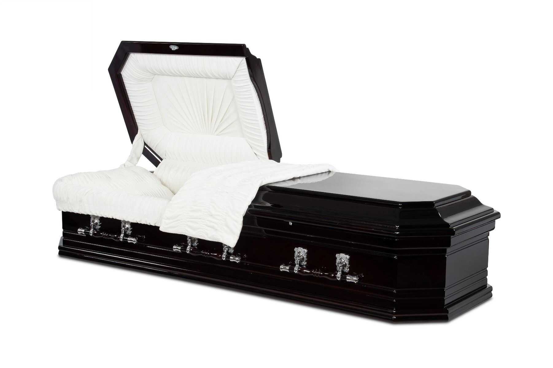 Italiaans Ovaal Zwart Grafkist