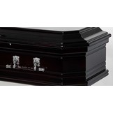 Italiaans Ovaal Zwart Grafkist