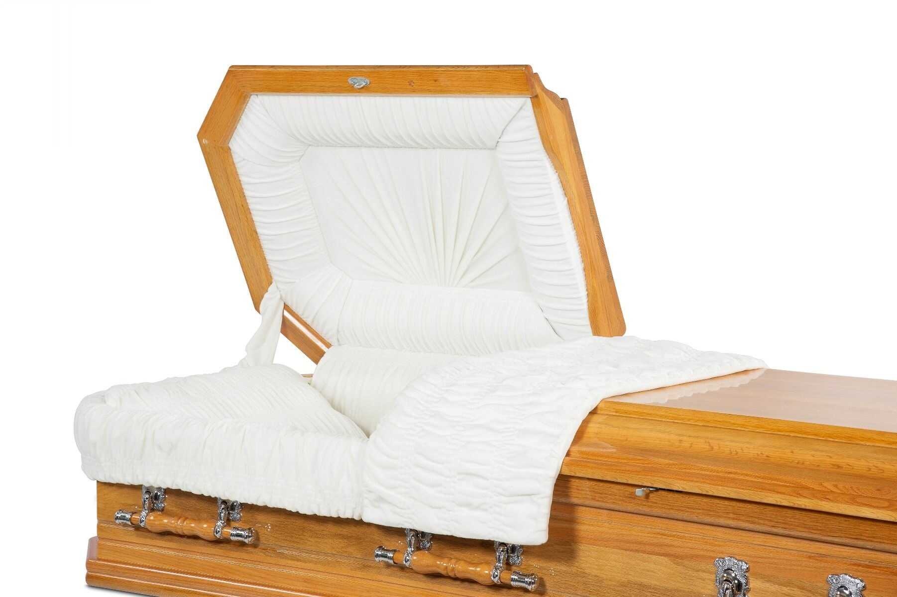 Italiaans Ovaal Eiken Grafkist