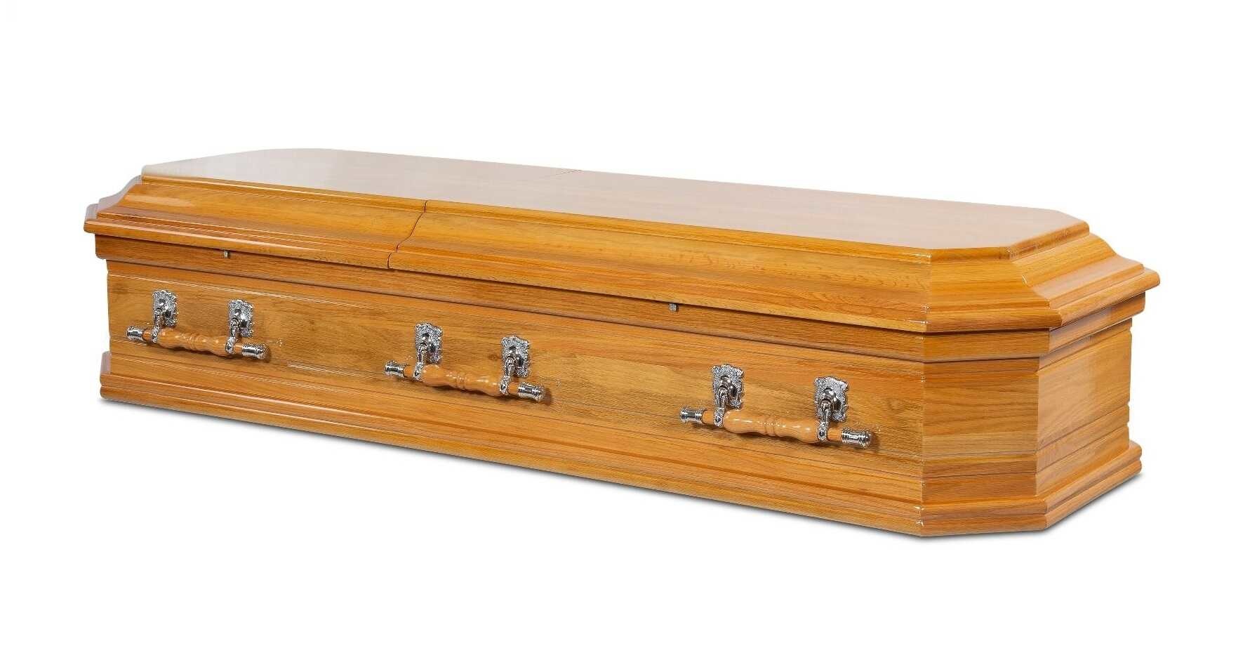 Italiaans Ovaal Eiken Grafkist