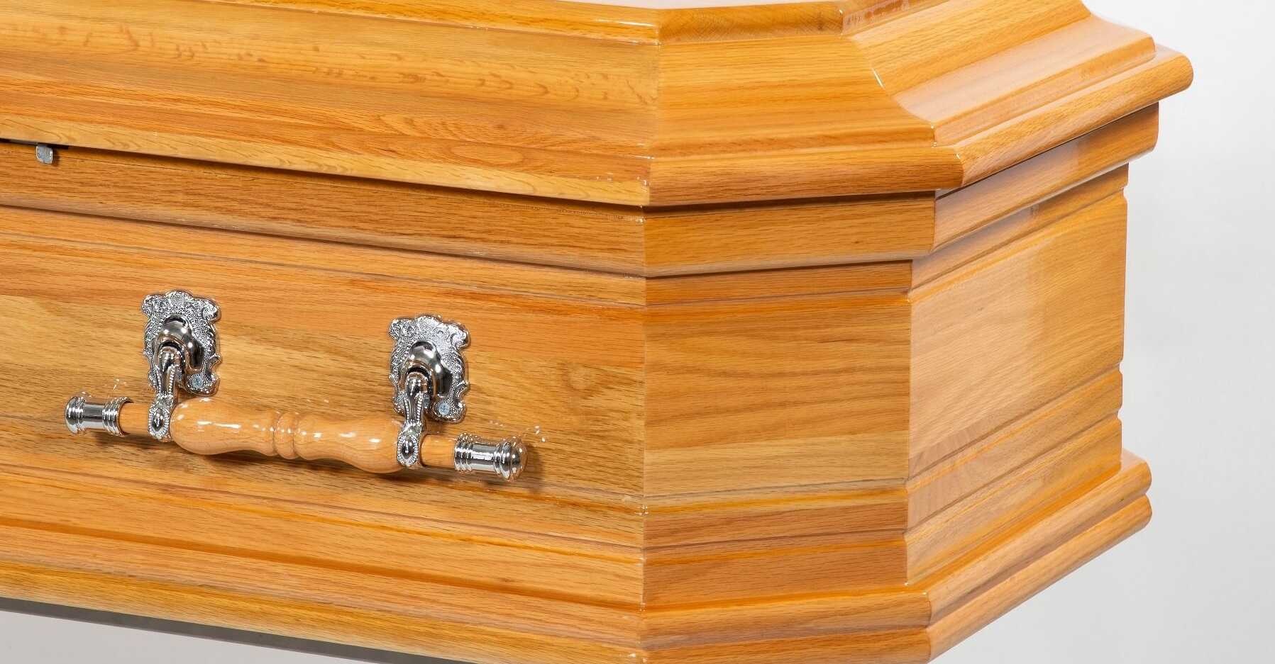 Italiaans Ovaal Eiken Grafkist