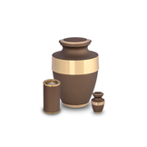 Mini Metaal urn goud bruin