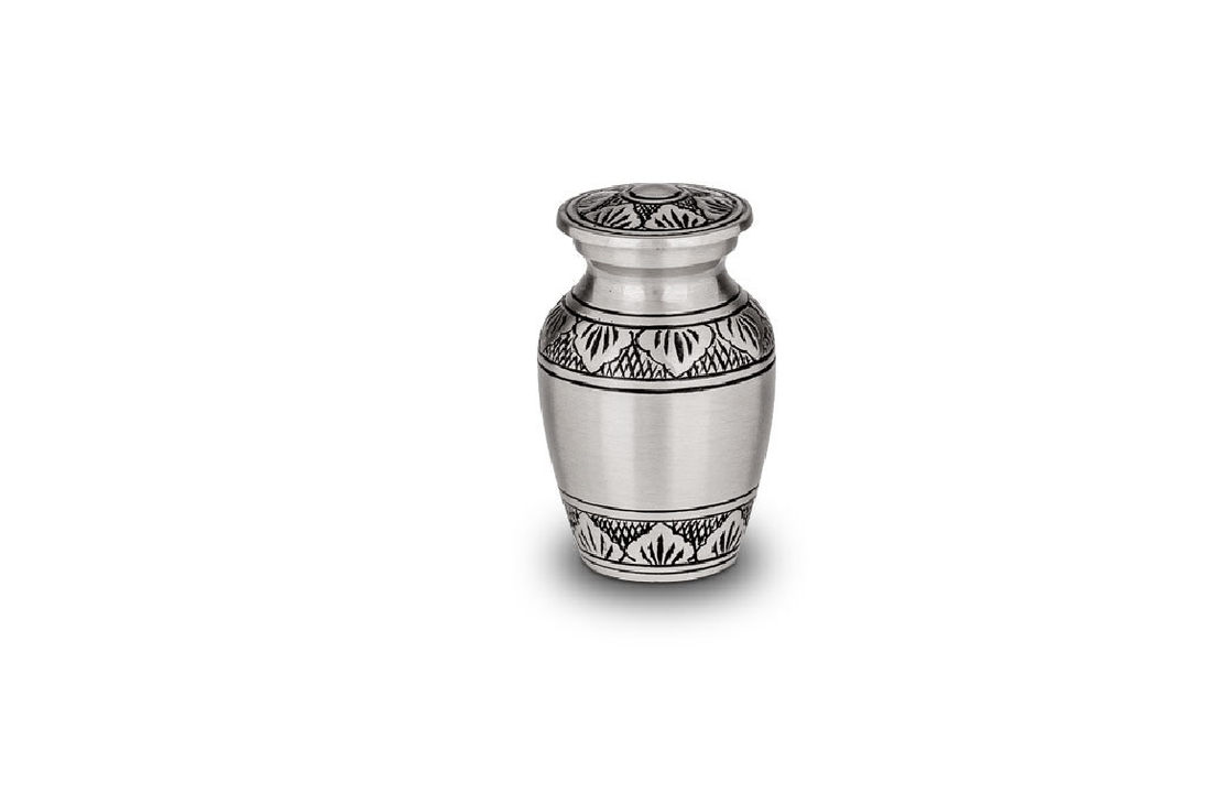 Mini Metaal urn aluminium