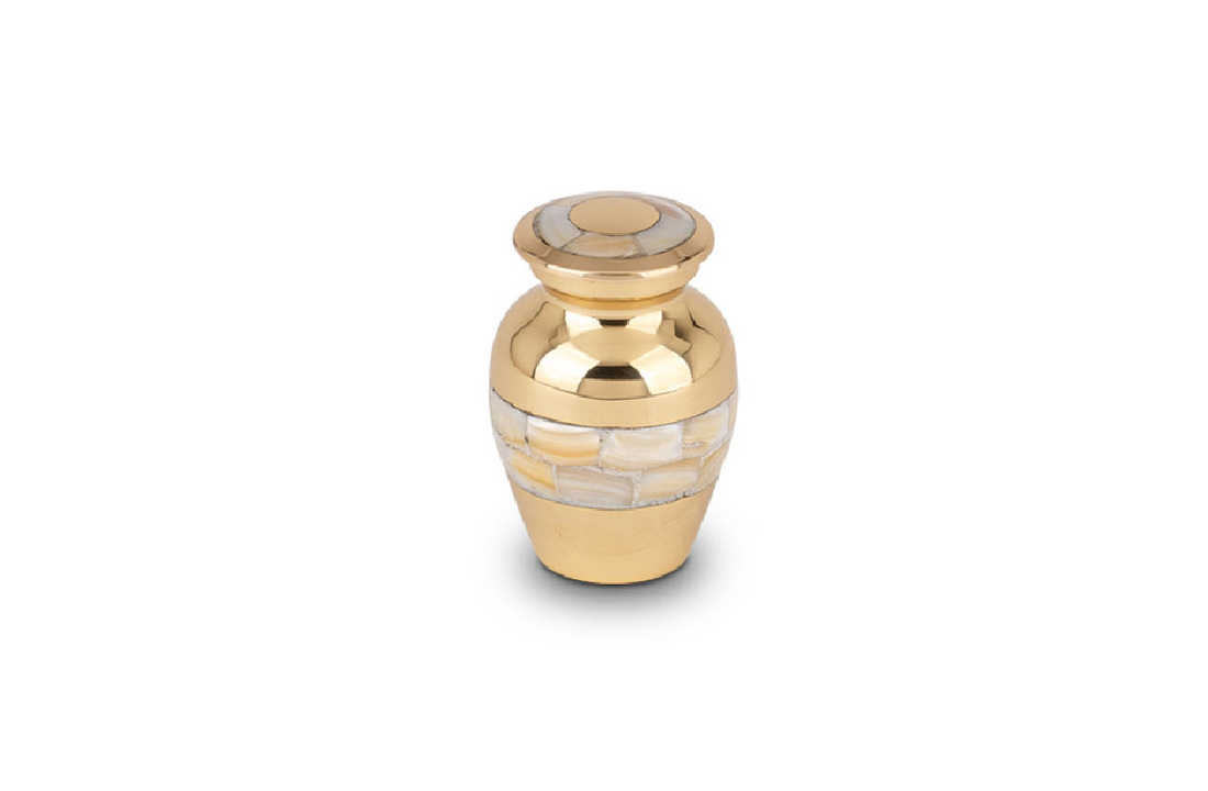 Mini Metaal urn goud