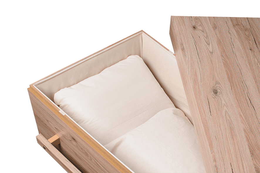 Moderne Wild Eiken Uitvaartkist