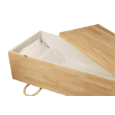 Moderne Massief Eiken Grafkist ongelakt