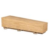 Moderne Massief Eiken Grafkist ongelakt