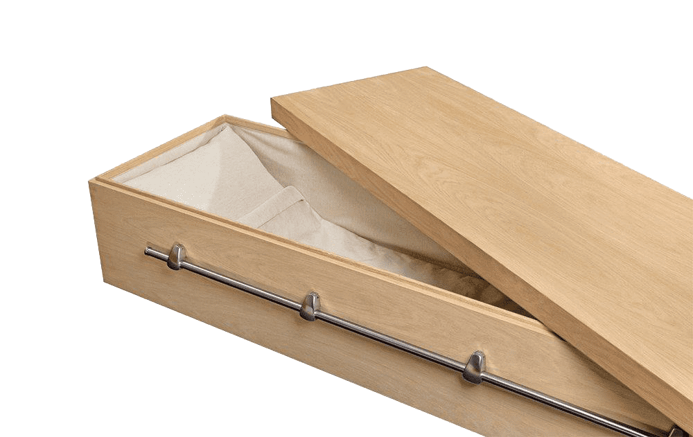 Eiken fineer design Uitvaartkist
