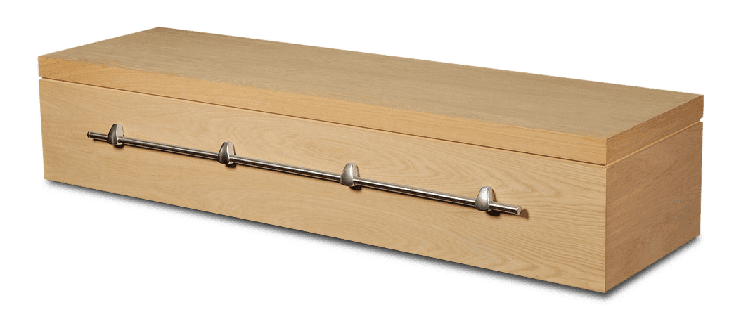Eiken fineer design Uitvaartkist