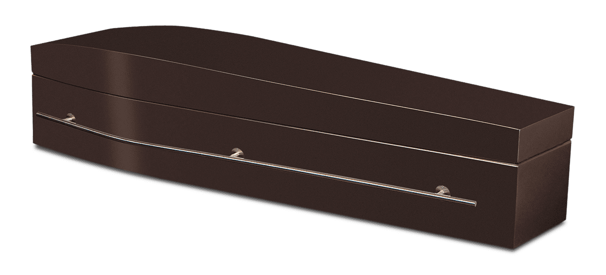 Moderne Zwarte design Uitvaartkist