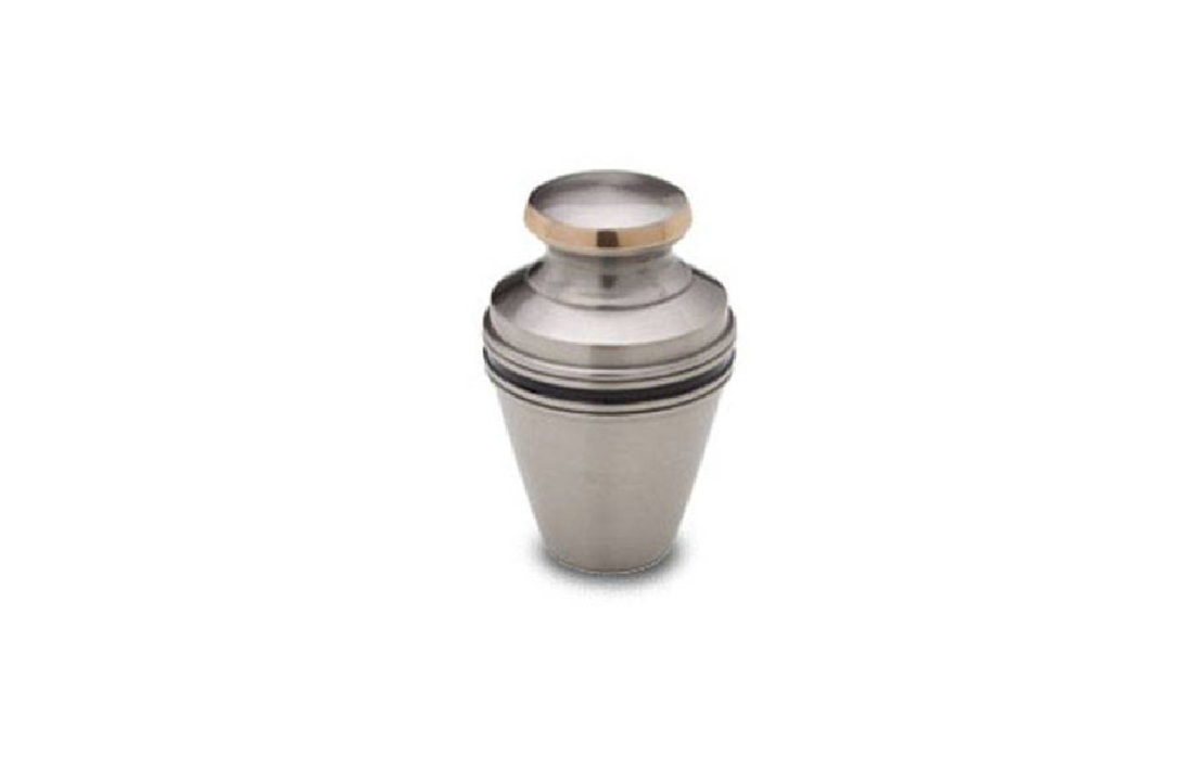 Mini Messing urn zilver