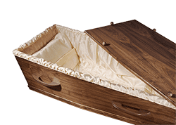 Standaard Notenhout Look Grafkist