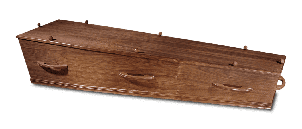 Standaard Notenhout Look Grafkist