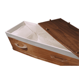 Standaard Notenhout Look Grafkist