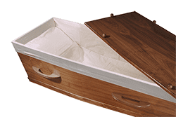 Standaard Notenhout Look Grafkist