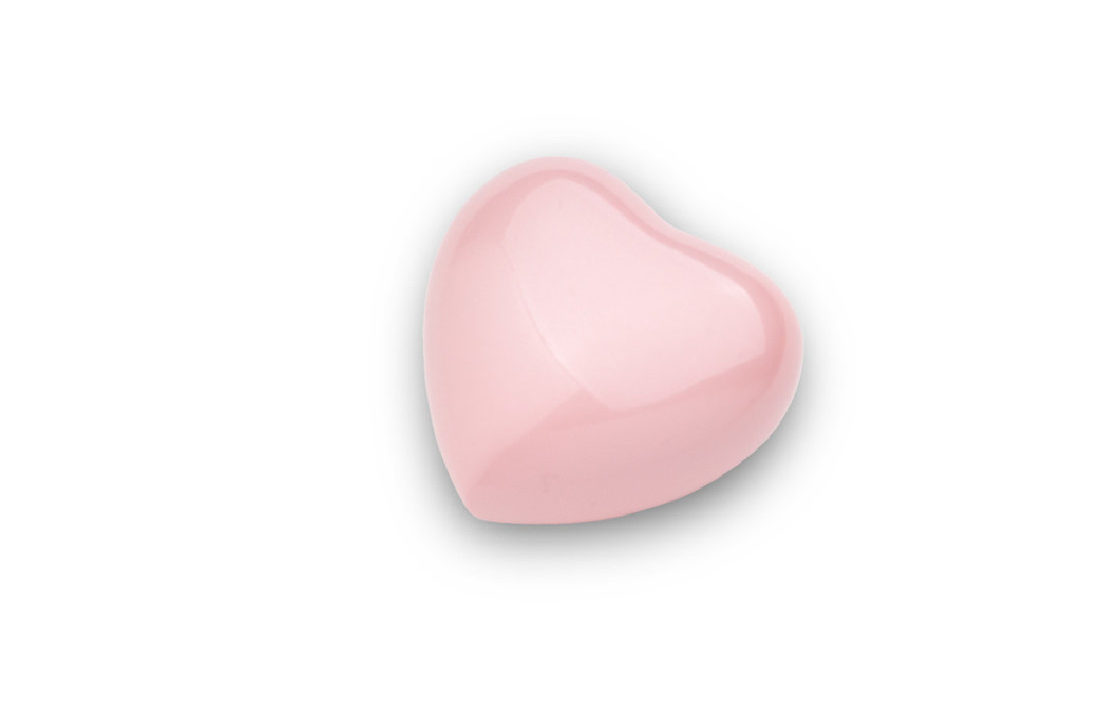 Metalen urn hart Satori roze