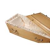 Traditionele Eiken en Koper Grafkist