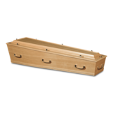 Traditionele Eiken en Koper Grafkist