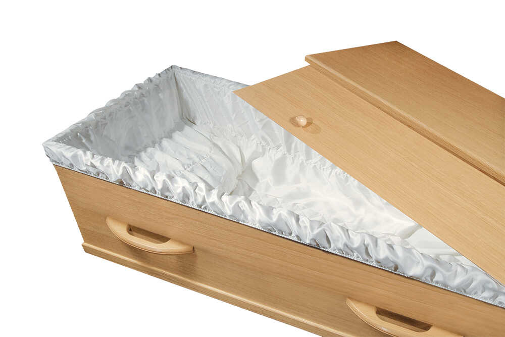 Moderne Eiken Look Uitvaartkist