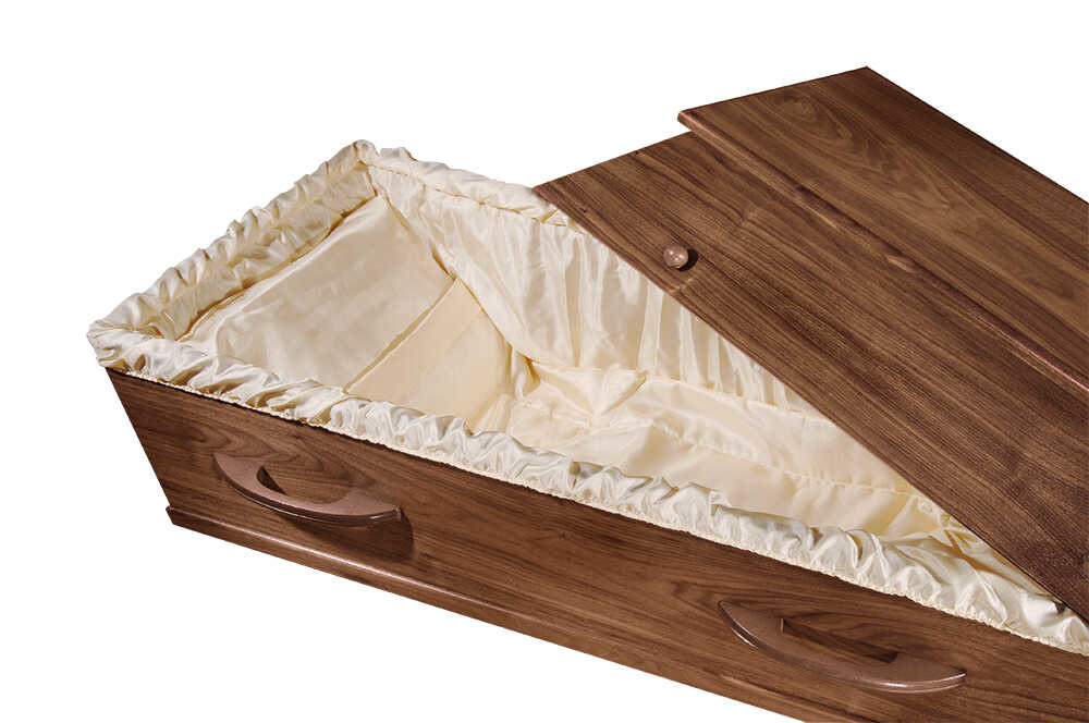 Noten Fineer Uitvaartkist