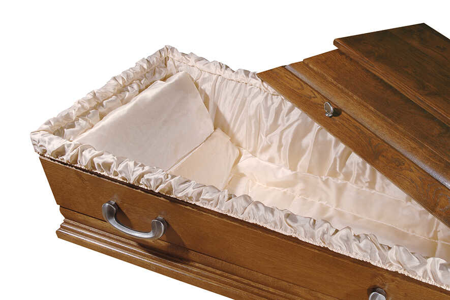 Luxe Eiken Beits Grafkist