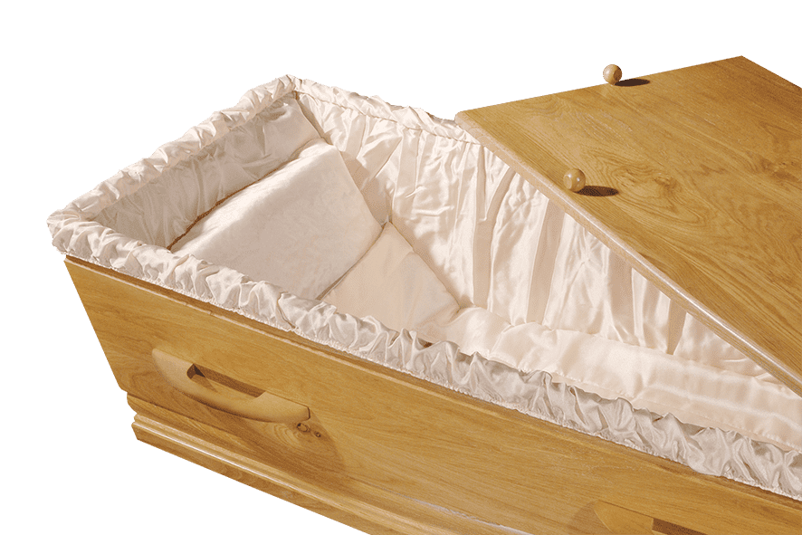 Rustiek Eiken Grafkist Motief