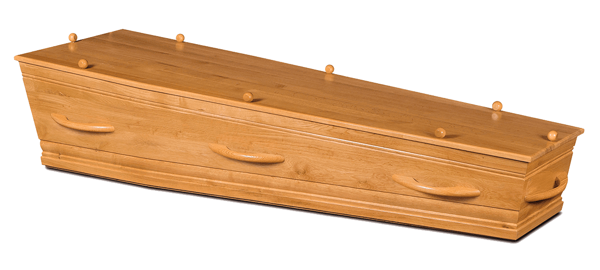 Rustiek Eiken Grafkist Motief