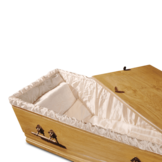 Eiken Uitvaartkist Rustiek Koper