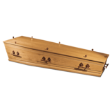 Eiken Uitvaartkist Rustiek Koper