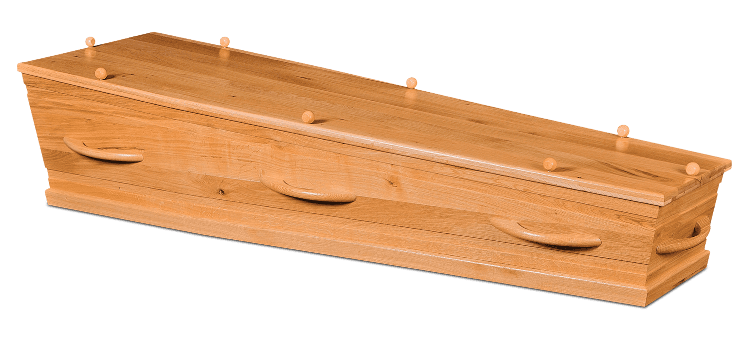 Eiken Grafkist Blank Gelakt