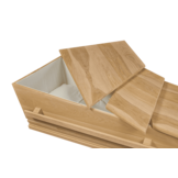 Luxe Eiken Uitvaartkist 4-delen Deksel