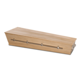 Moderne Eiken Uitvaartkist Ongelakt Nikkel