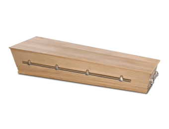 Eiken Grafkist Ongelakt Nikkel