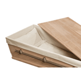 Moderne Eiken Uitvaartkist Ongelakt Nikkel