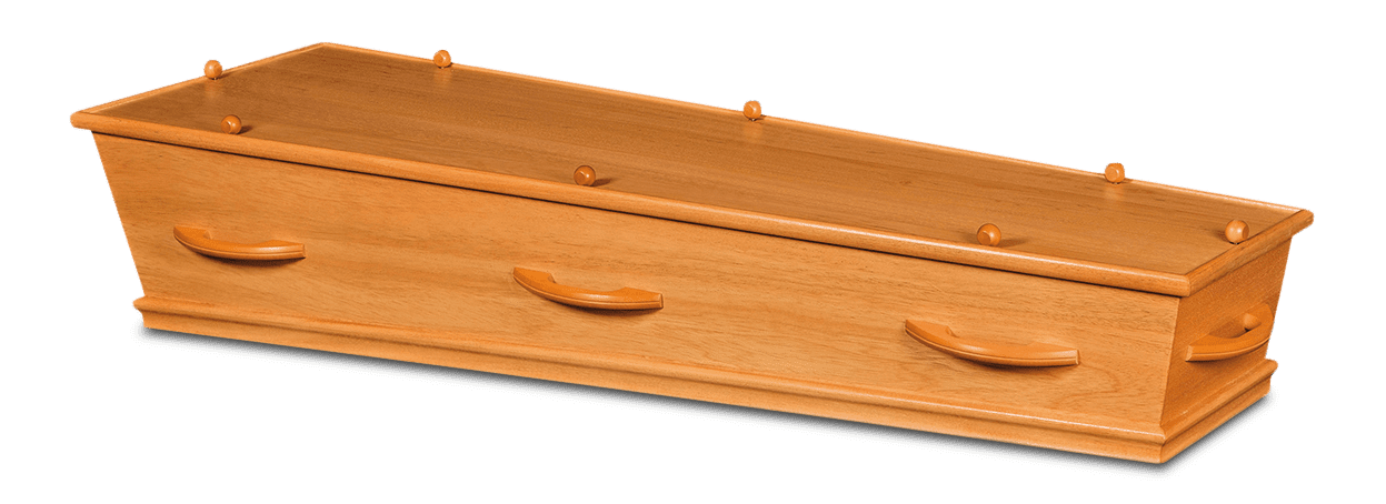 Traditionele Honinggele Uitvaartkist