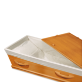 Traditionele Honinggele Uitvaartkist