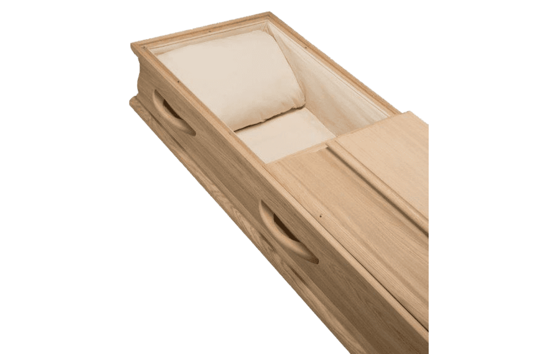 Exclusieve Eiken Eco Grafkist Grote maat