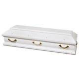 Exclusieve Wit Eiken Uitvaartkist