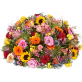 Kleurrijk Rouwbloemstuk